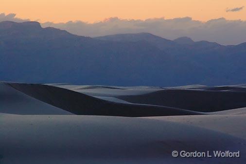 White Sands_32083.jpg - Fading sunset glow photographed at the White Sands National Monument near Alamogordo, New Mexico, USA.